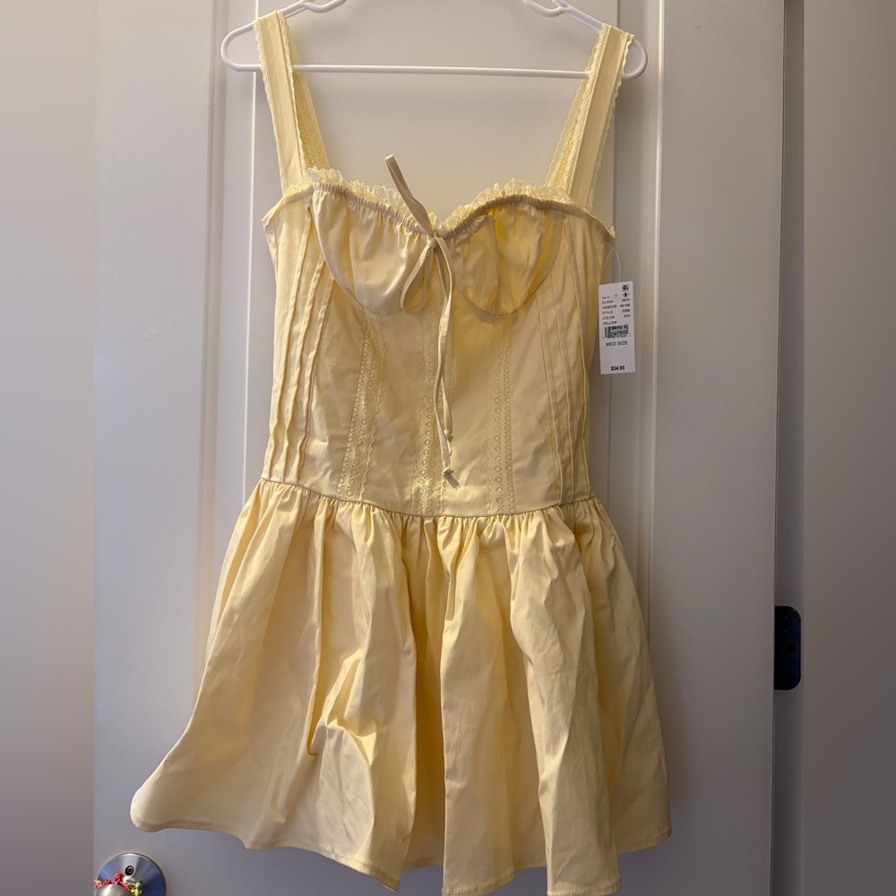 PacSun Yellow Mini Dress NWT